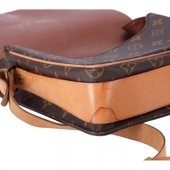 Louis Vuitton Cartouchiere GM Brown Monogram Leather Shoulder Bag M51252 - Picture 15 of 15